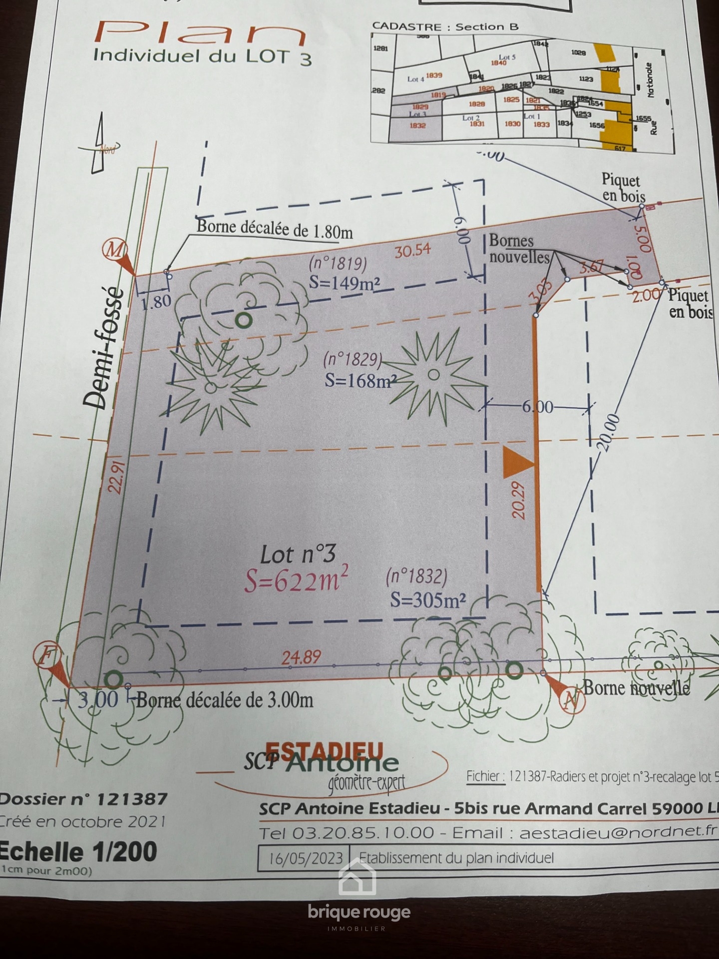 Terrain  batir  dej viabilise de 622 m Photo 7 - Brique Rouge Immobilier